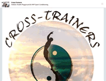 Tablet Screenshot of cross-trainers.ca